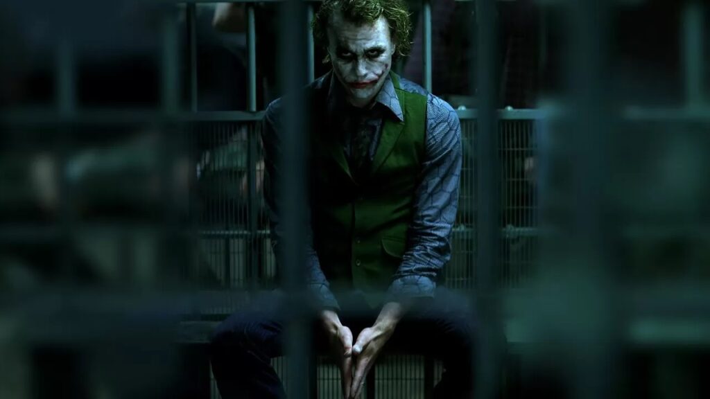 Heath Ledger è Joker in Il cavaliere oscuro