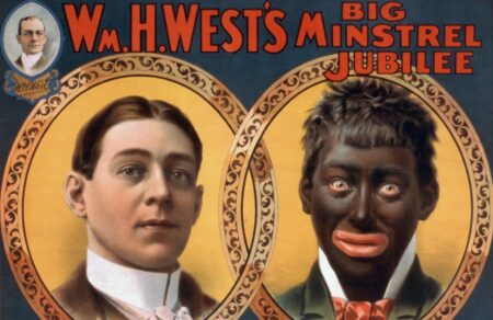 Immagine pubblicitaria per un minstrel show