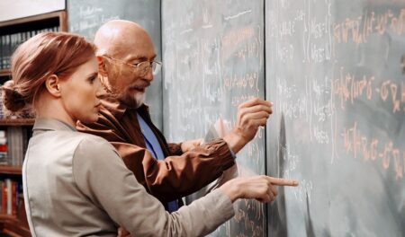 Kip Thorne sul set di Interstellar