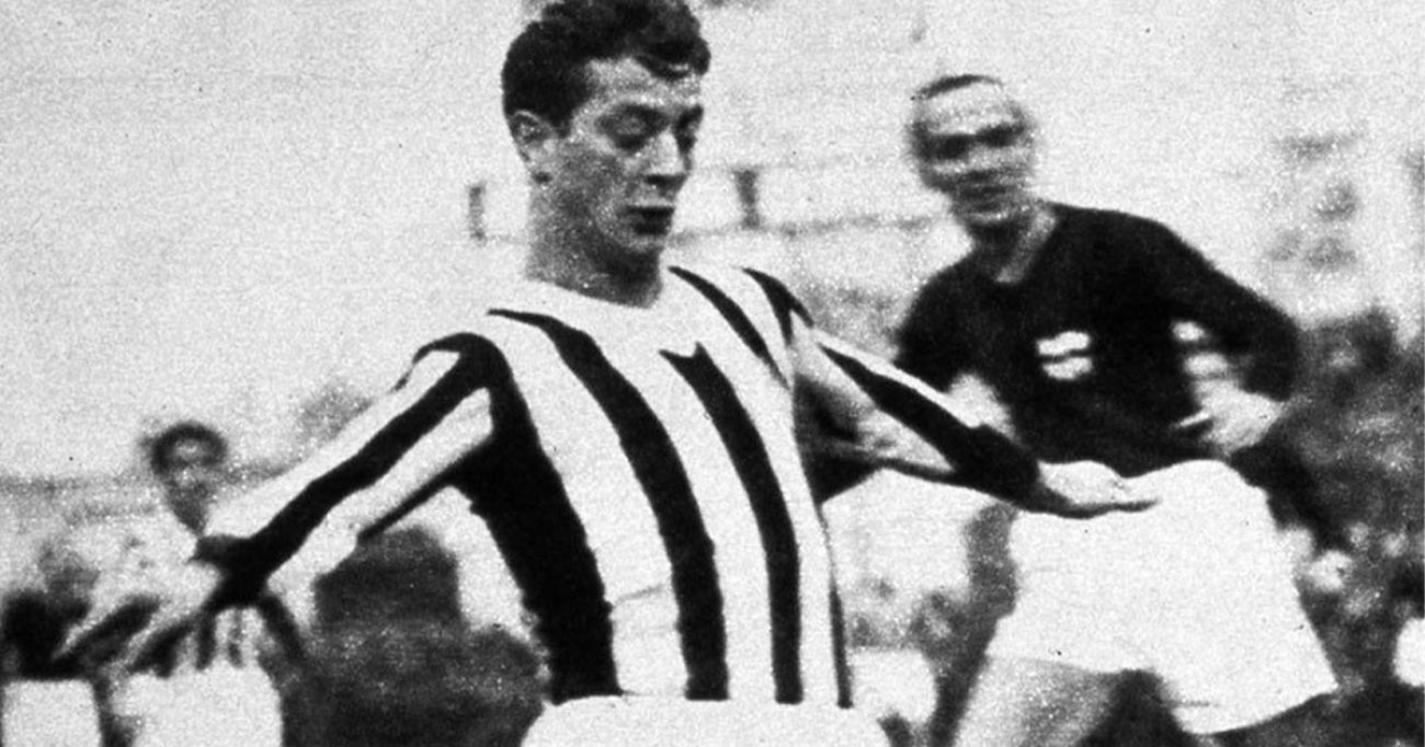 Renato Cesarini con la maglia della Juventus