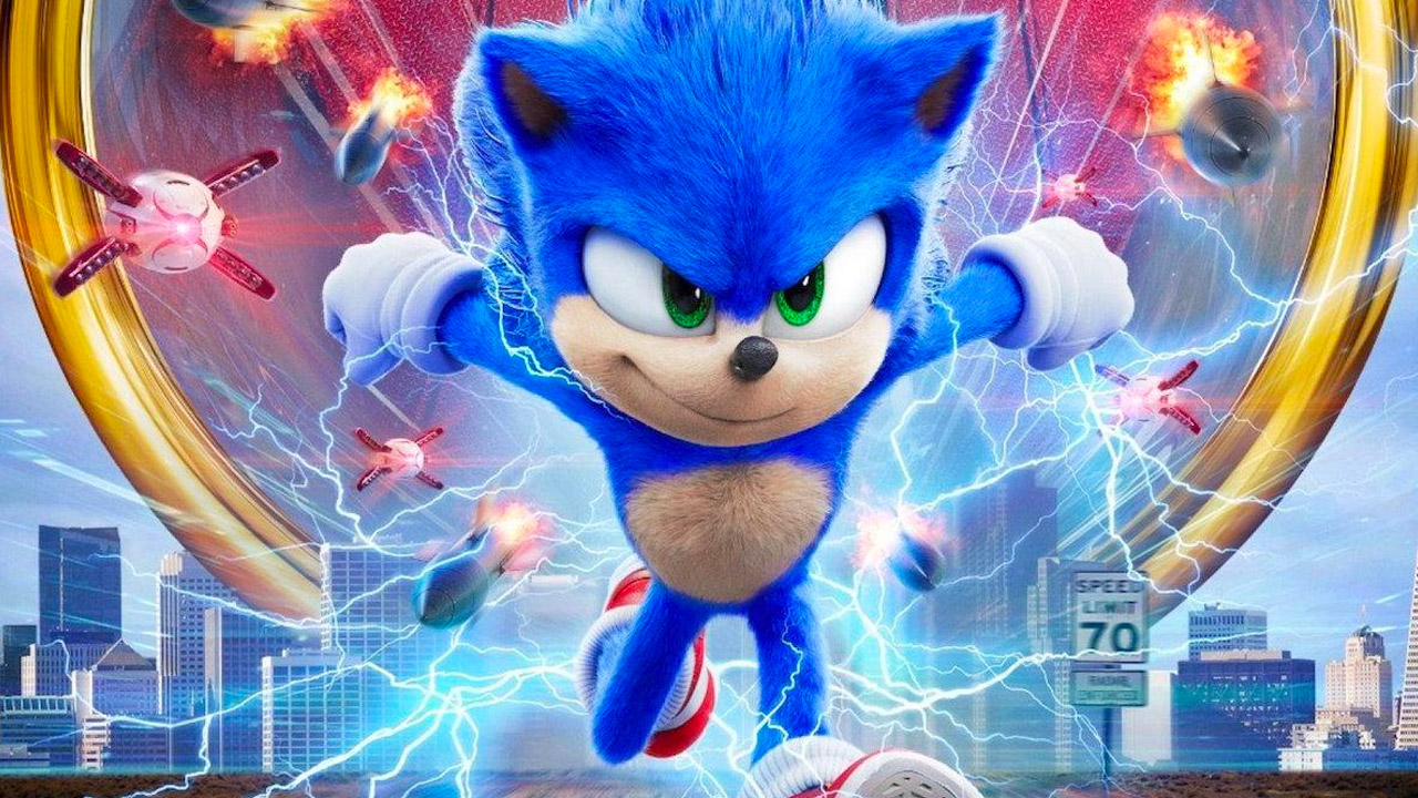 Una scena di Sonic - Il film