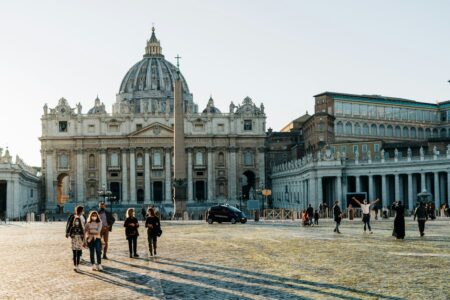 Uno scorcio della basilica di San Pietro