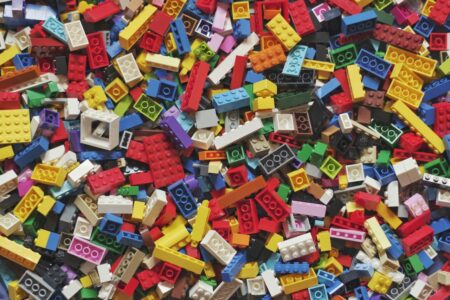 Mattoncini multicolore della LEGO