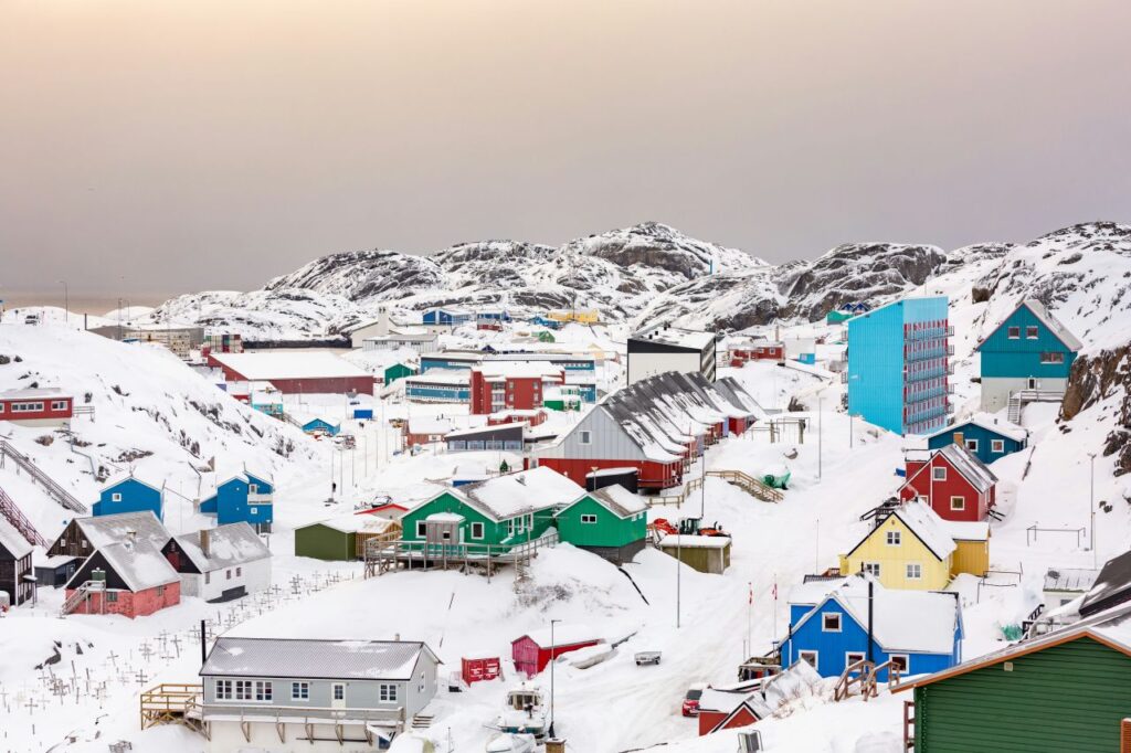 Un paesaggio della Groenlandia