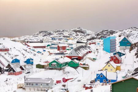 Un paesaggio della Groenlandia