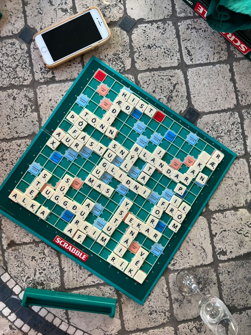 Un tabellone di Scrabble