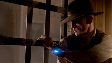 Una scena di Cowboys and Aliens