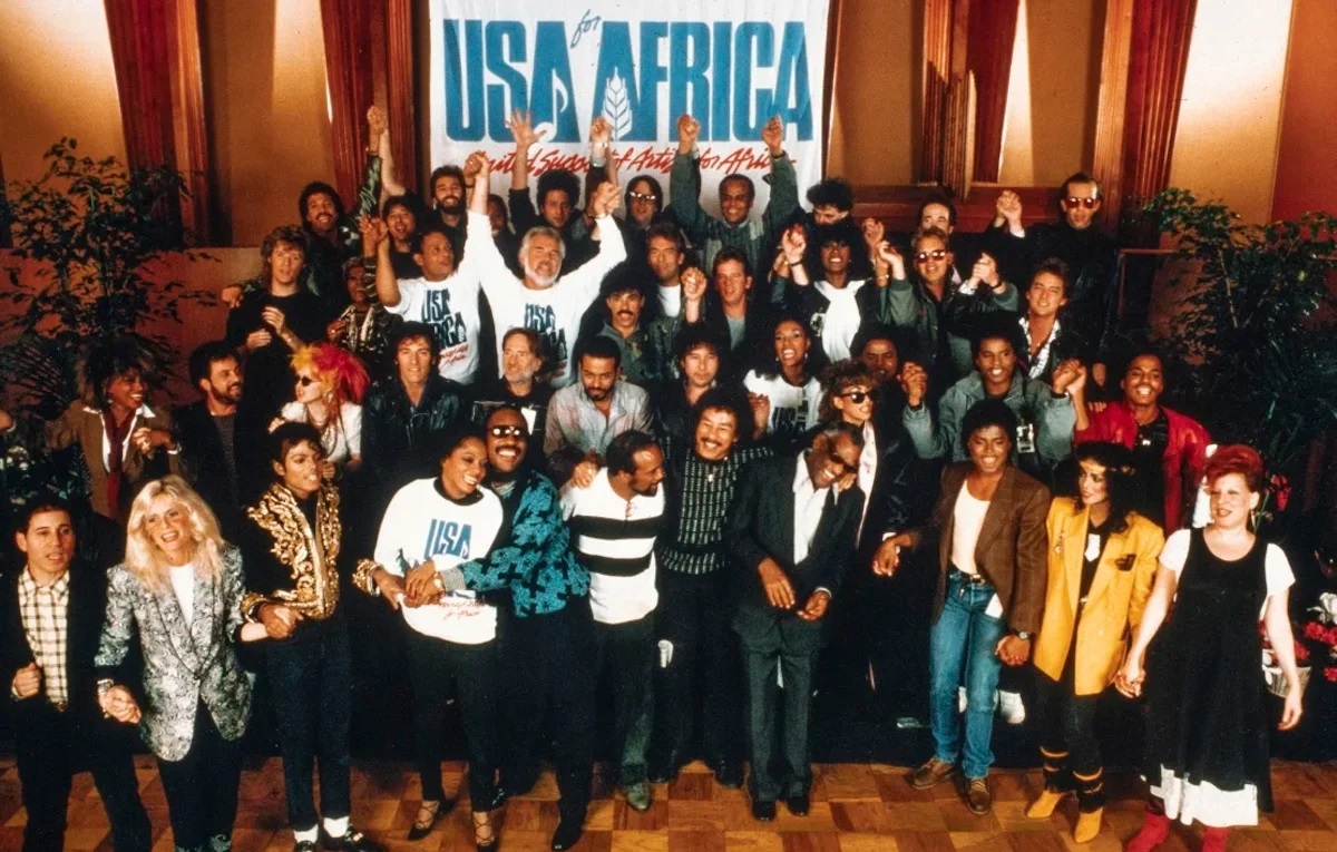 Gli artisti di USA for Africa 