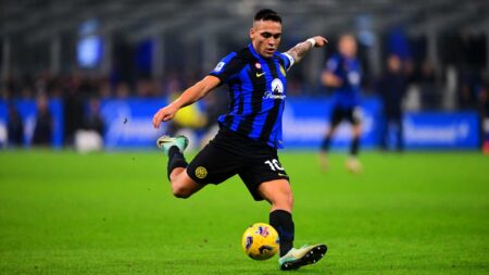 Lautaro Martinez in azione