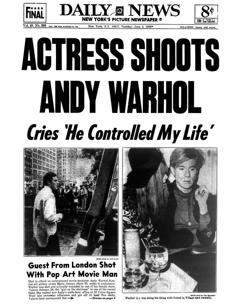 andy warhol daily news
