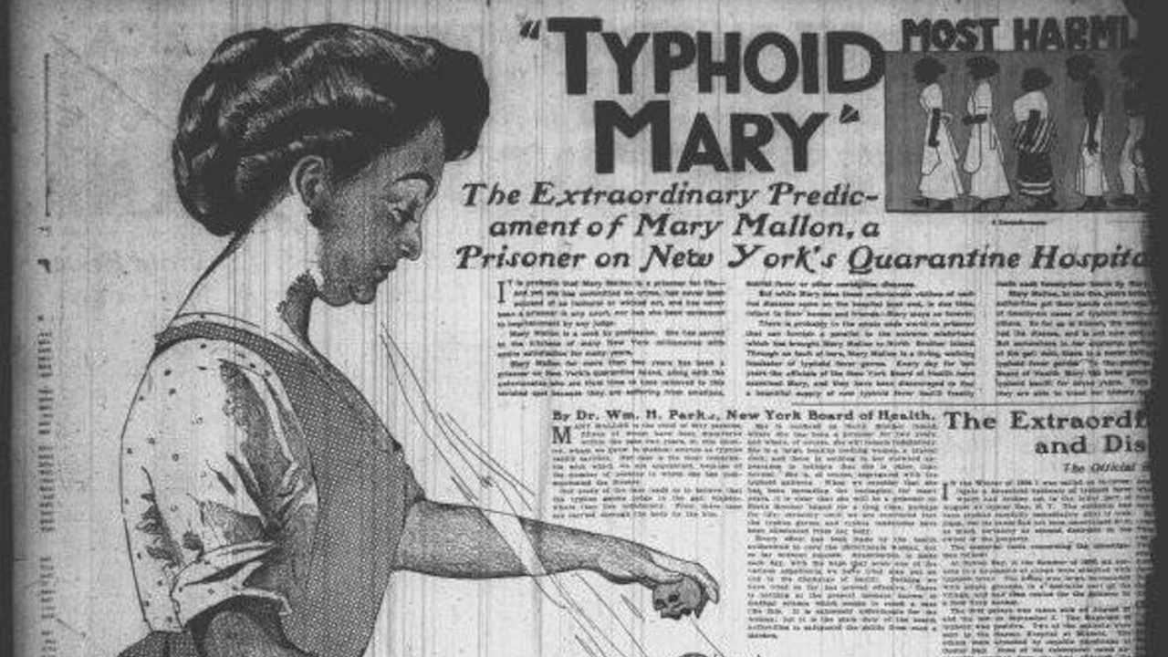 Mary Mallon in un'illustrazione del 1909
