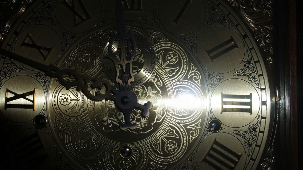Il quadrante di un orologio