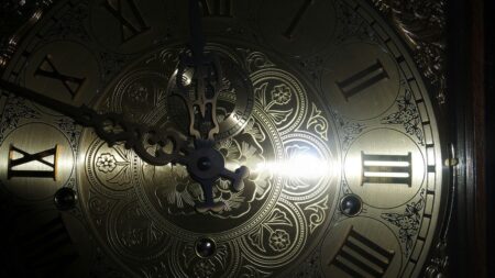 Il quadrante di un orologio