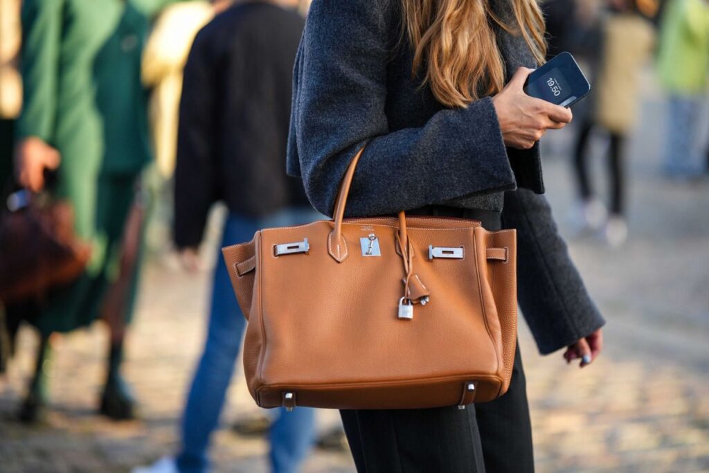 ragazza con Birkin