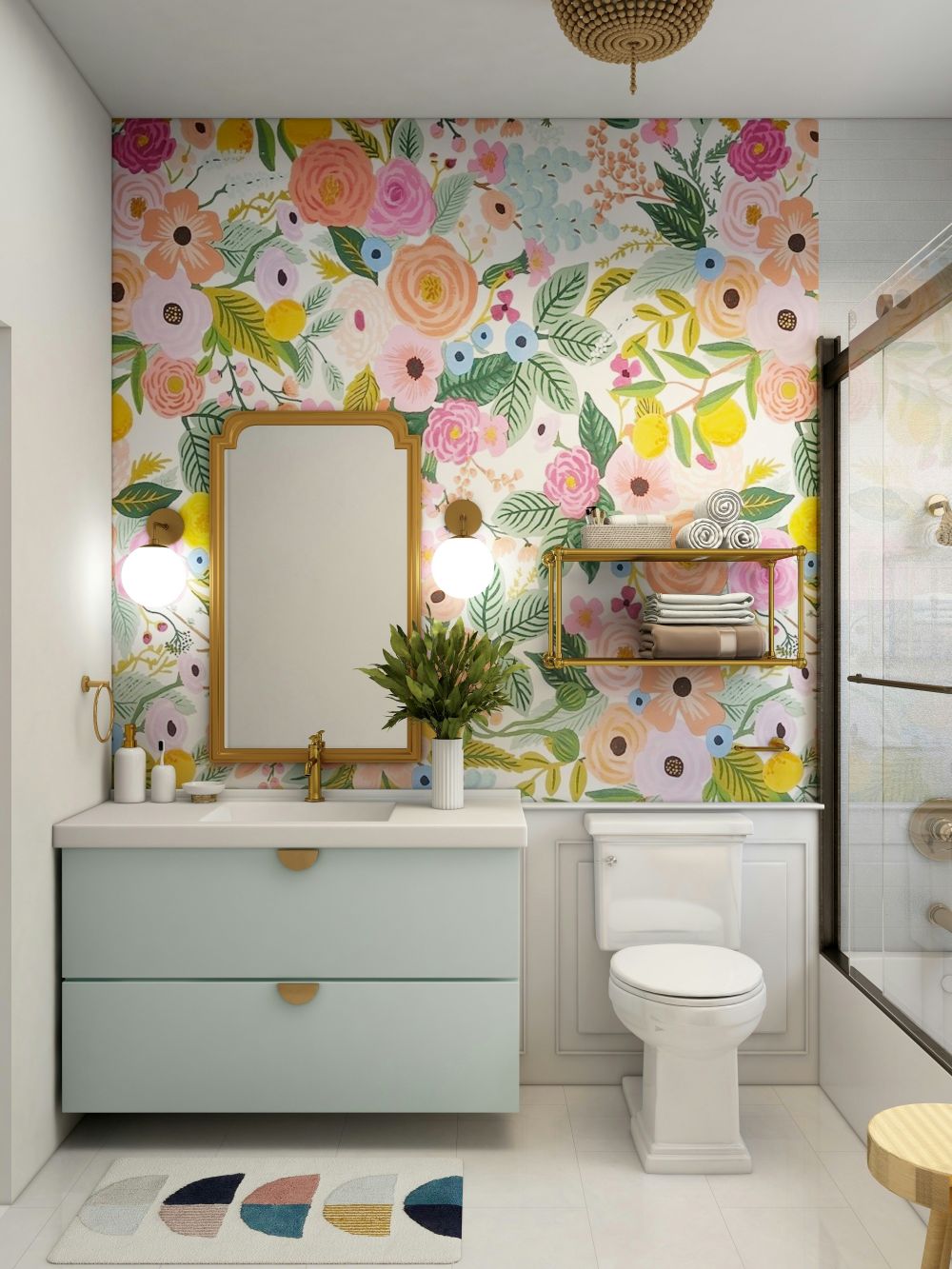un bagno colorato