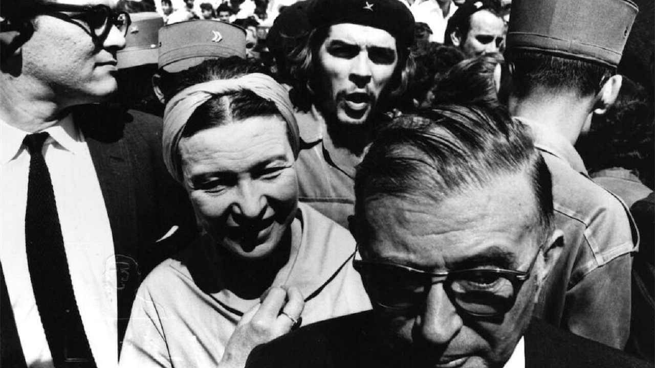 Jean-Paul Sartre, Simone de Beauvoir e Che Guevara a L'Avana nel 1960