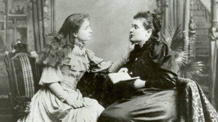 Anne Sullivan con una sua allieva