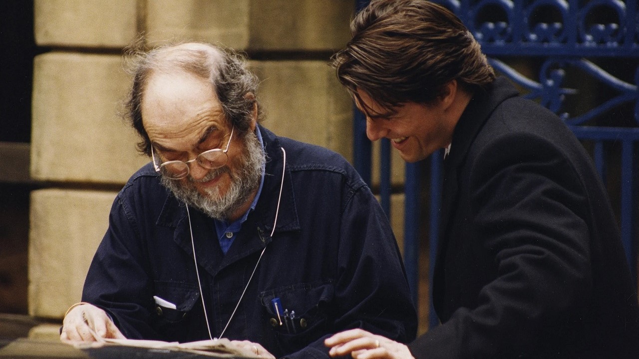 Stanley Kubrick e Tom Cruise durante le riprese di Eyes Wide Shut