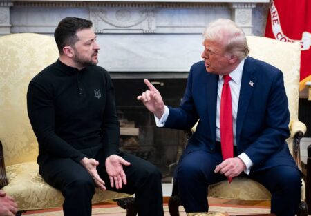 Zelensky e Trump nello studio Ovale