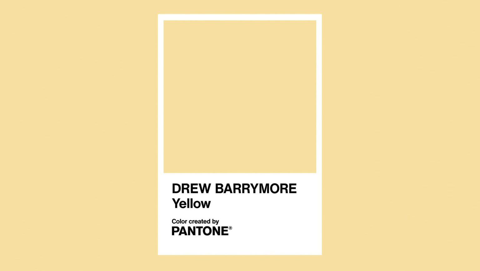 Pantone dedica un tono di giallo a Drew Barrymore (ed è bellissimo) drew barrymore giallo pantone