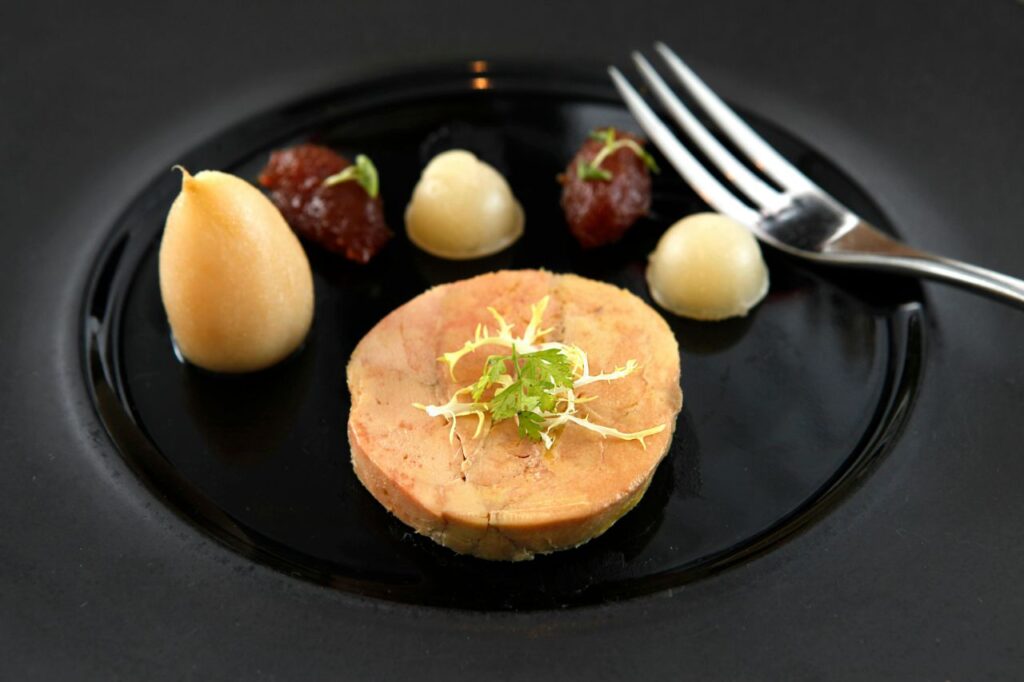 foie gras nel piatto