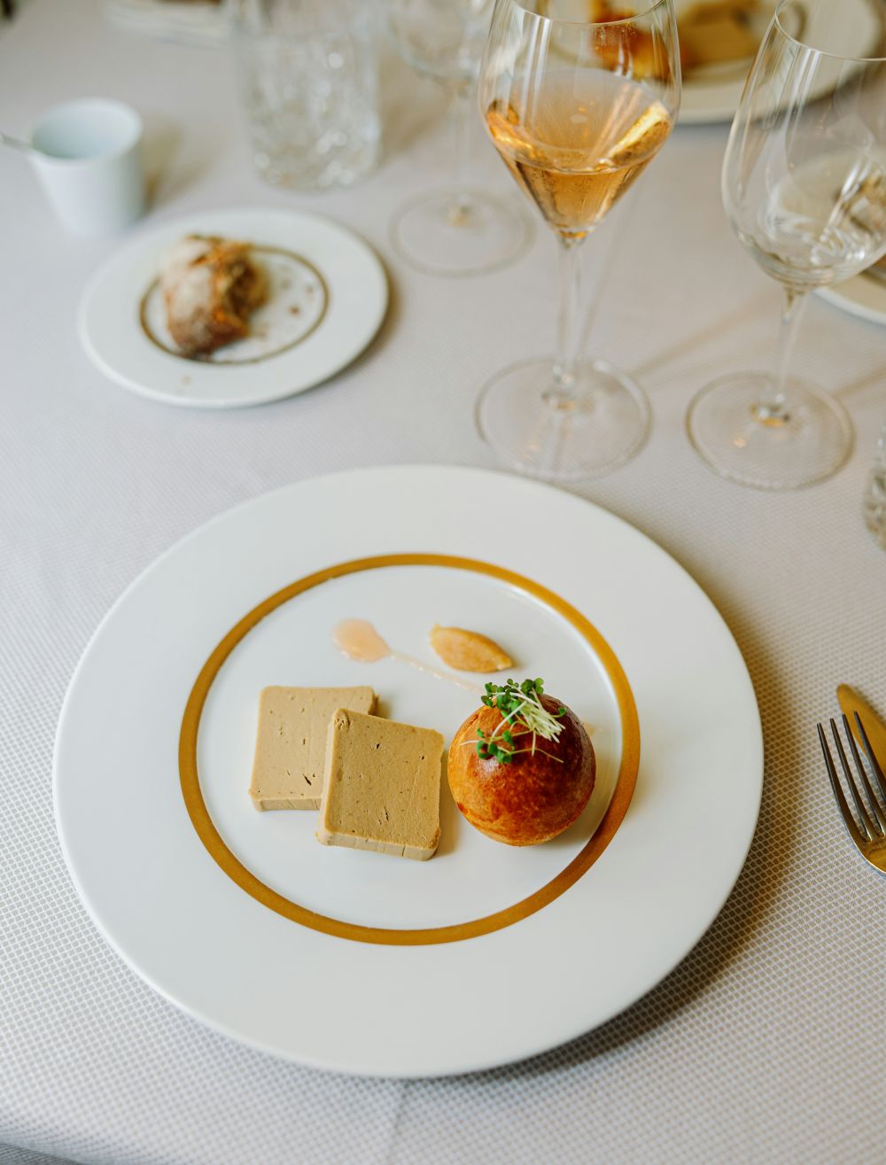 fois gras nel piatto