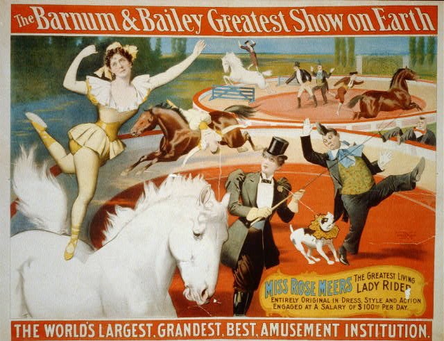 La locandina del circo di Barnum (fonte Connecticut History)