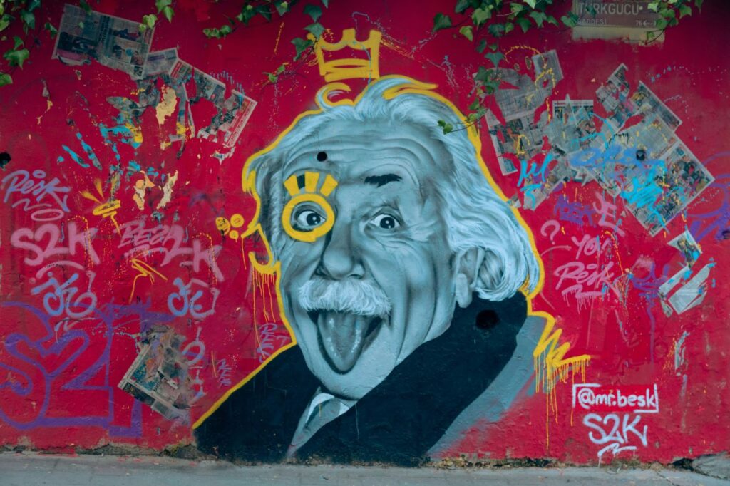 murale su Einstein