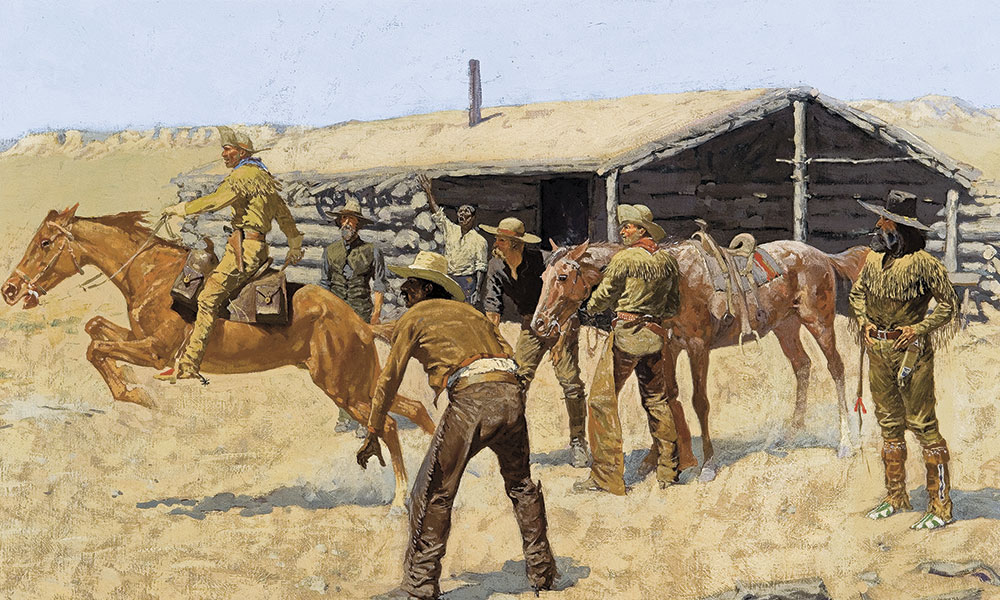 Le staffette per il cambio cavallo lungo la rotta da est a ovest (fonte True West Magazine)