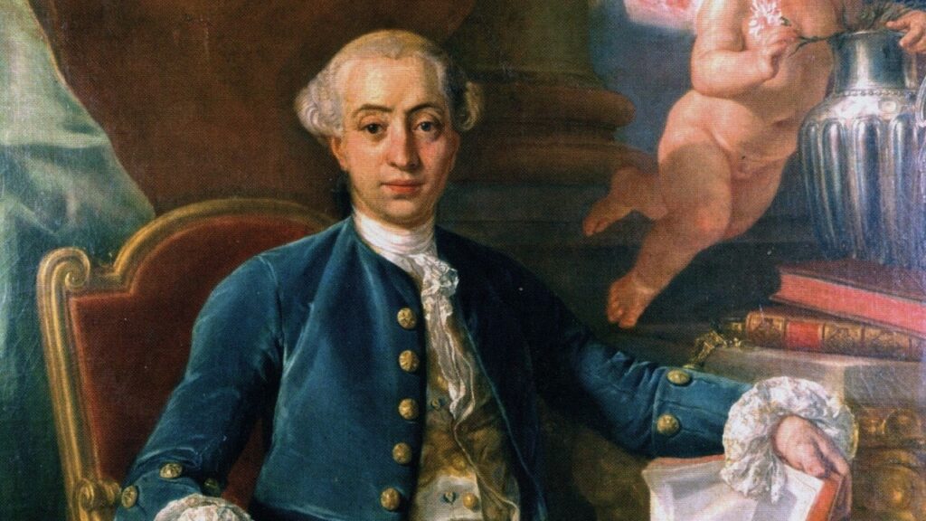 Giacomo Casanova in un ritratto attribuito a Francesco Narici