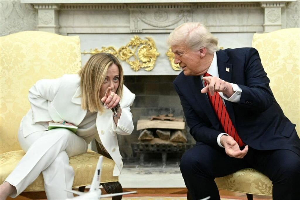 Giorgia Meloni e Donald Trump