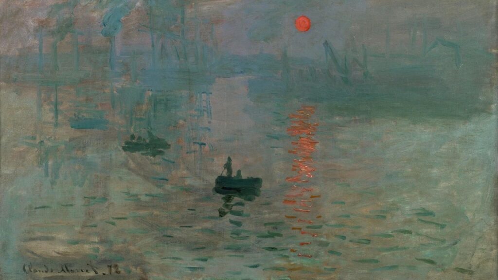 Il dipinto "Impressione, levar del sole" di Claude Monet del 1872, che ispirò la parola Impressionismo
