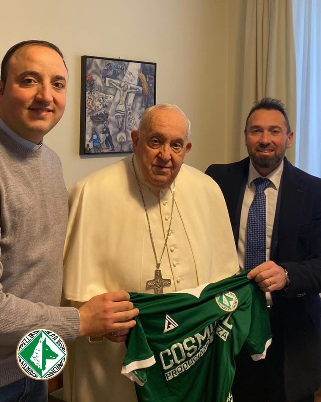Papa Francesco con dirigenti Avellino