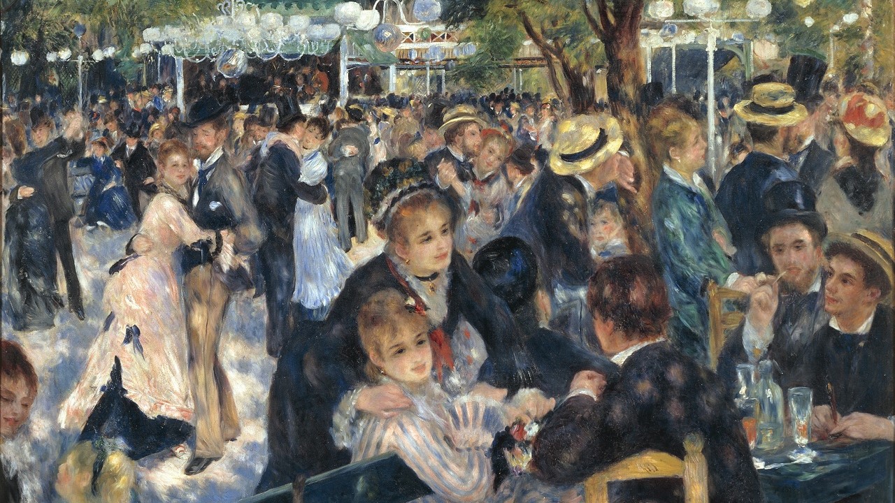 "Bal au moulin de la Galette" di Auguste Renoir, del 1876