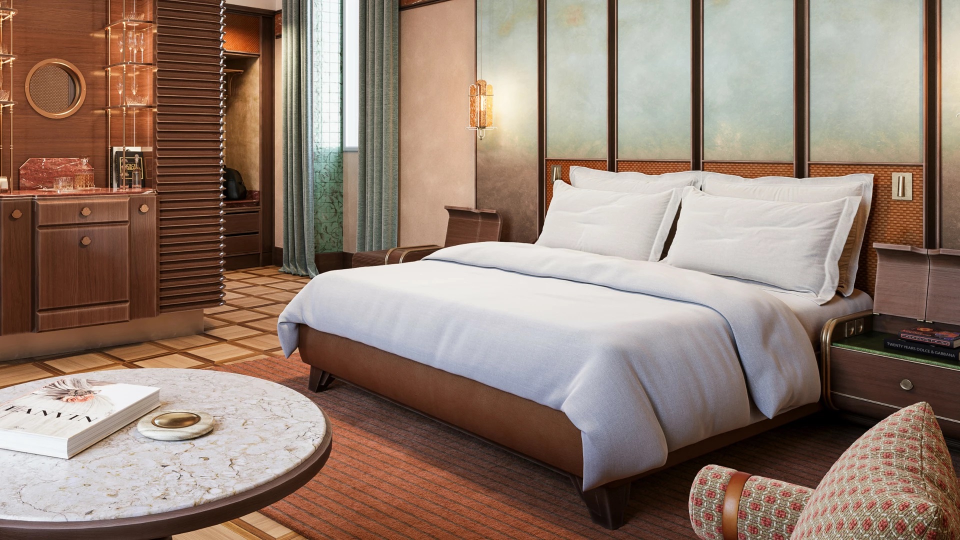 Una suite dell'hotel La Minerva Orient Express