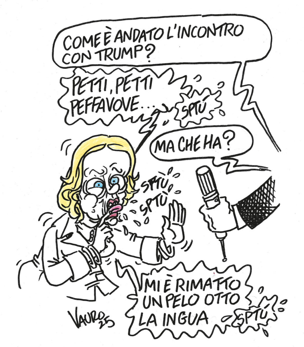 Vignetta Vauro su Giorgia Meloni