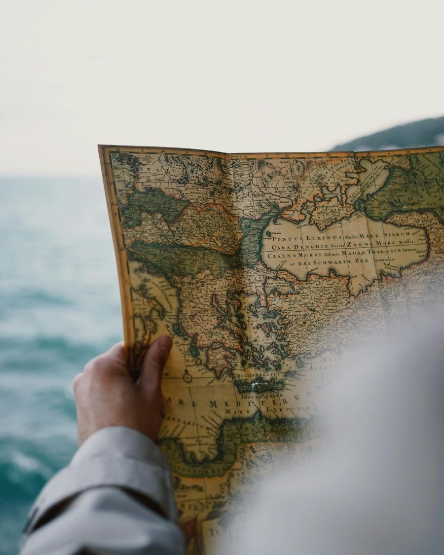 antica mappa Mediterraneo