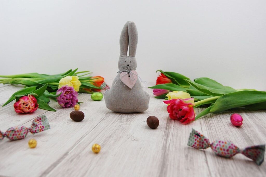 coniglio pasquale di pezza
