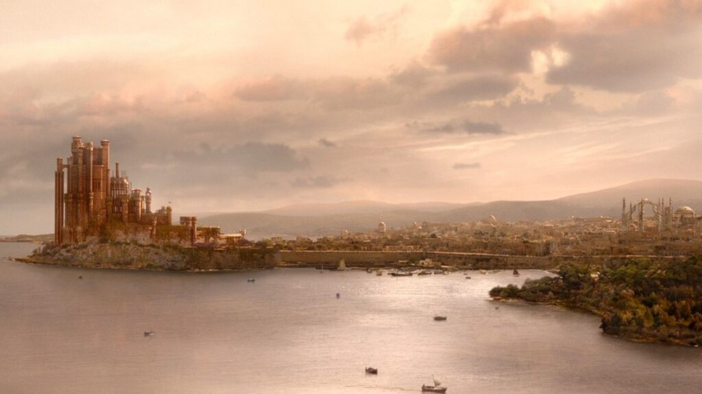 Un'immagine di Approdo Del Re, capitale dei Sette Regni di Westeros, tratta da Il Trono Di Spade