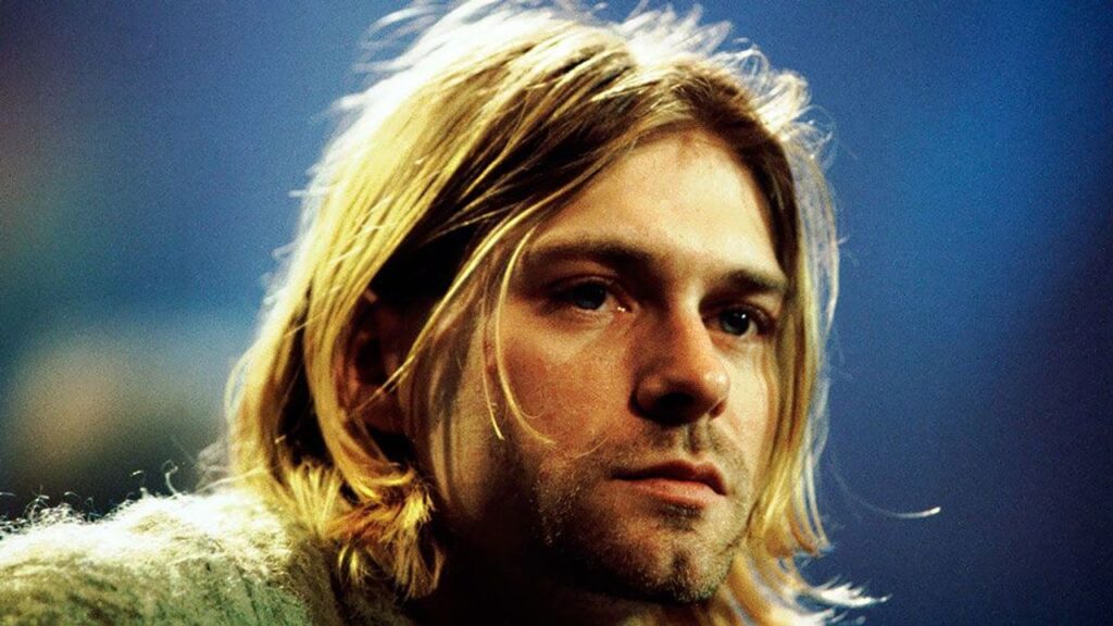 Kurt Cobain durante la registrazione del concerto 'Unplugged In New York' per MTV nel 1994