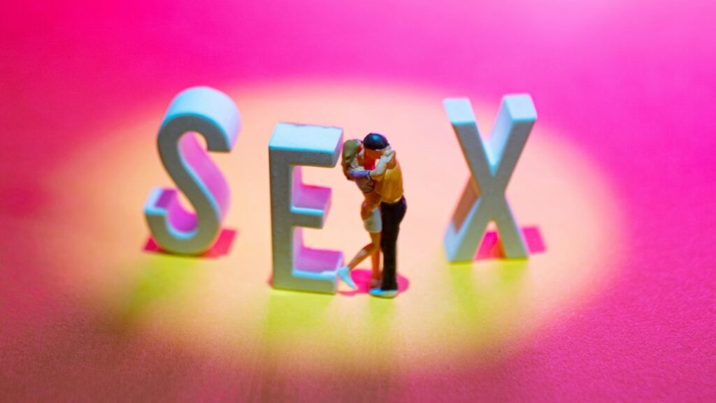la scritta sex