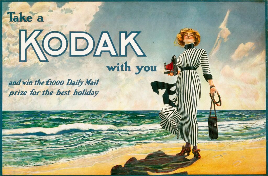Manifesto pubblicitario della Kodak nel 1910 (fonte Art Prints)