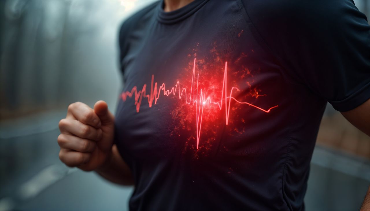 onde cardiache rappresentate su maglietta