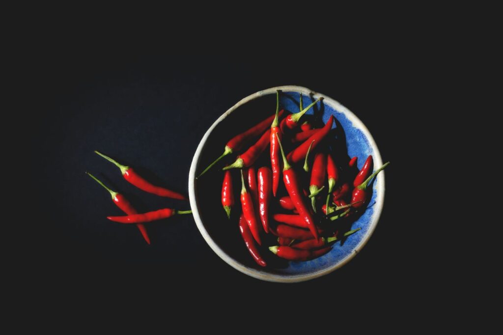peperoncini in ciotola