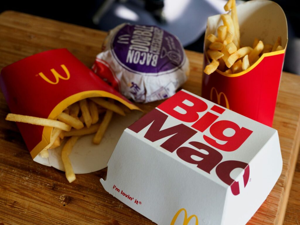 tipico cibo del McDonald's