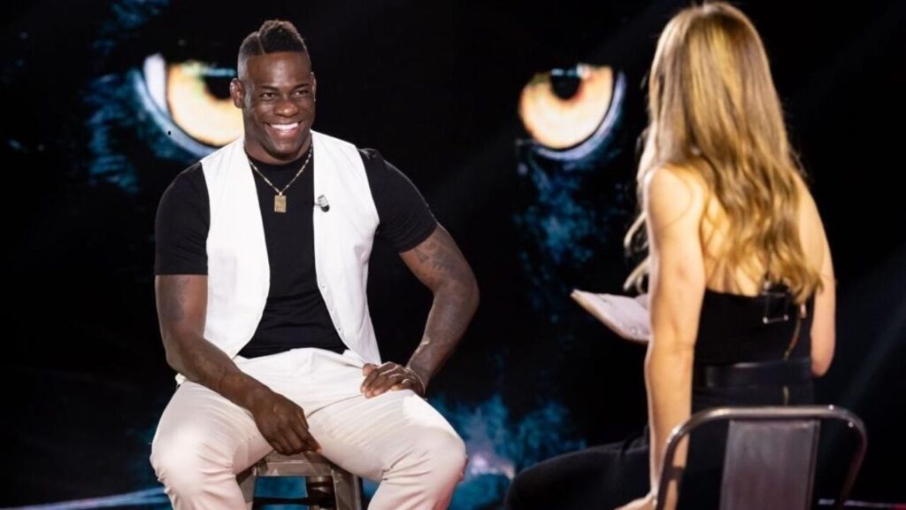 Mario Balotelli e Francesca Fagnani nella puntata di Belve che potremo guardare domani sera