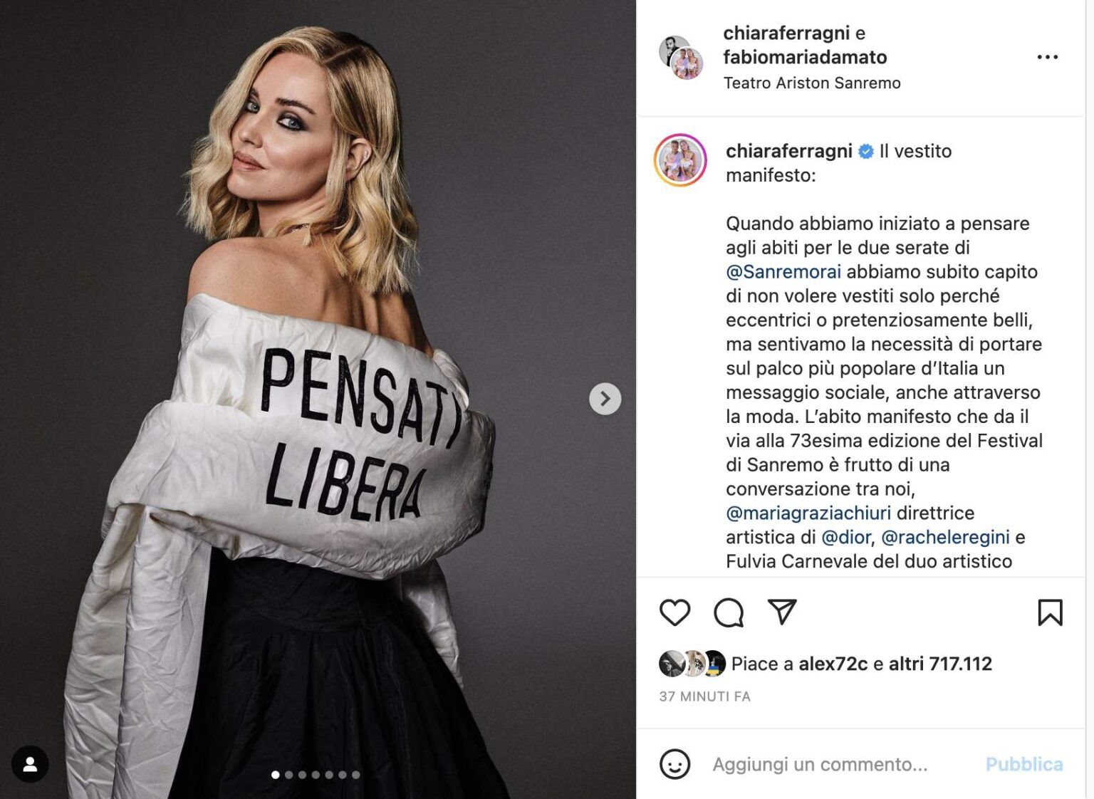 Ferragni pensati libera