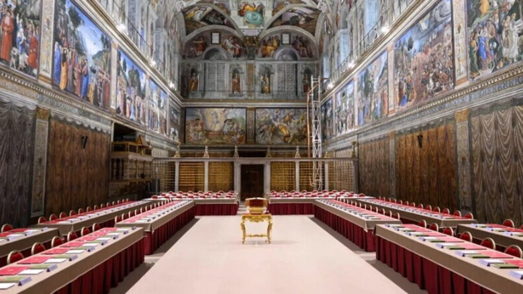 La Cappella Sistina, pronta per il Conclave