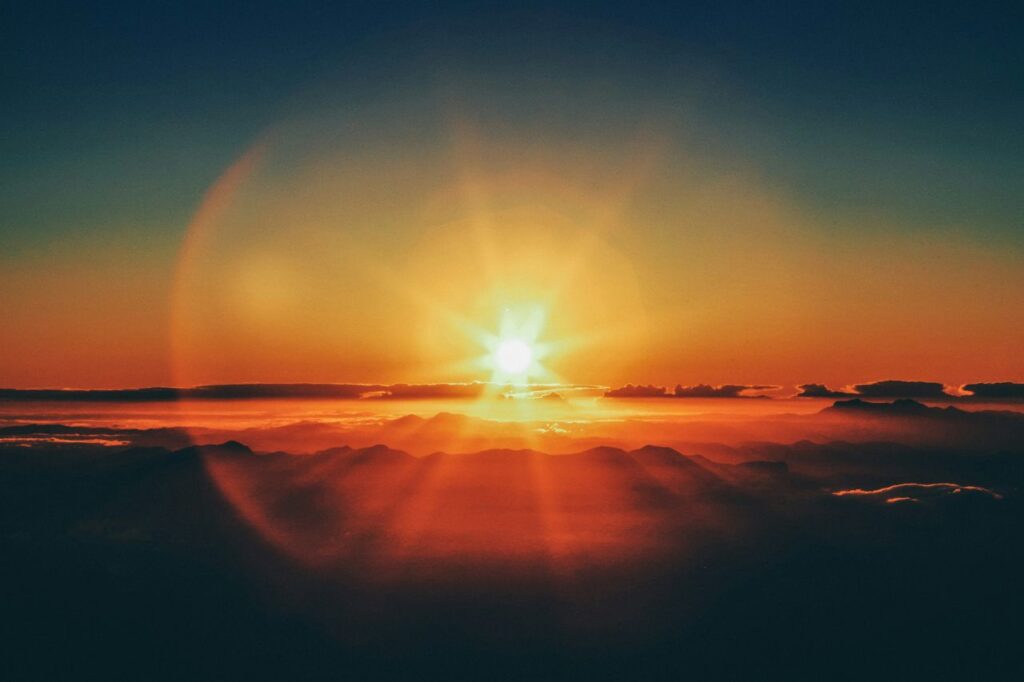 il sole nel cielo