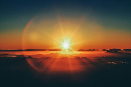 il sole nel cielo